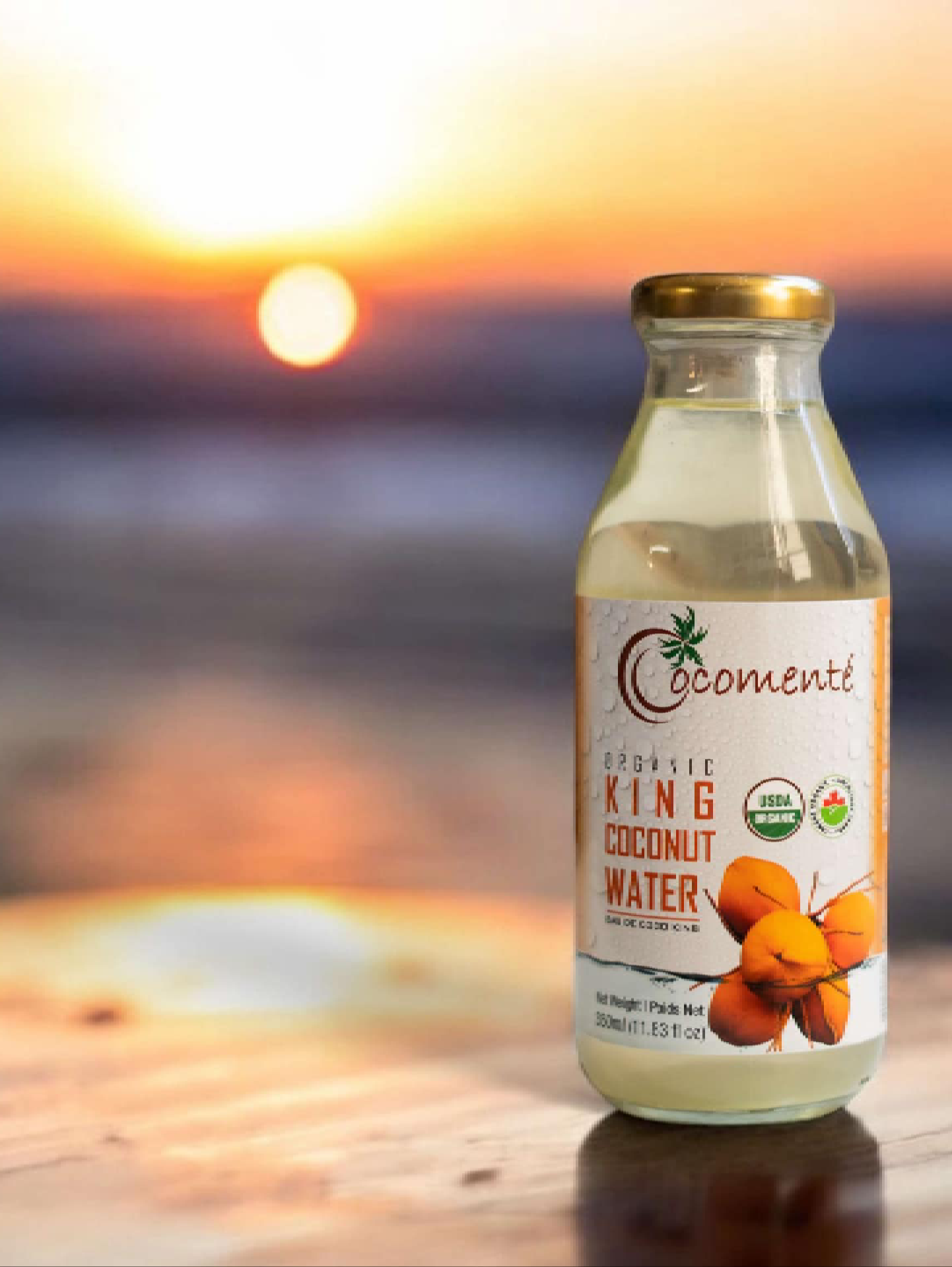 Organic king coconut water